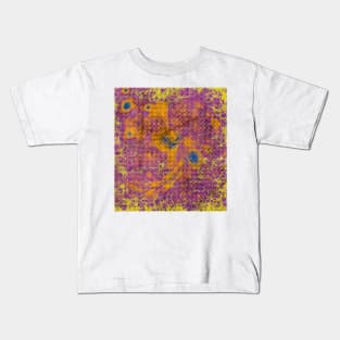 Random textured growth in a vibrant world Kids T-Shirt